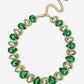 Green Gem Choker Necklace Green
