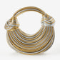 Metallic Strappy Purse Gold/Silver