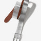 Modern Classic Leather Belt Silver
