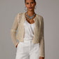Embellished Crochet Cardigan Neutral