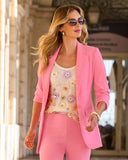 Beyond Travel Classic Boyfriend Blazer Sachet Pink