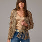 Macrame Fringe Cardigan Sesame