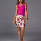 Print Pull-On Denim Skort Cape Town Tropics