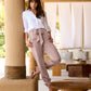 Satin Jogger Pant Champagne