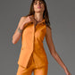 Modern Halter Cut Away Vest Bird of Paradise