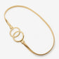 Double Circle Slinky Belt Gold