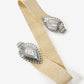 Western Buckle Raffia Belt Natural