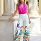 Printed Floral Woven Wide Leg Pant Iris Of My Eye