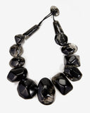 Large Acrylic Stone Necklace Black