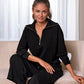Luxe Lounge Half Zip Sweatshirt Black