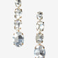 Crystal Jewel Drop Earring Clear Crystal