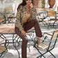 Monterey Coated High Rise Bootcut Jean Safari Brown