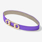 Gold Chain Link Buckle Belt Purple