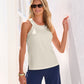 Beyond Travel Halter Tunic Top Ivory Coast
