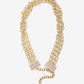 Pearl and Gold Chain Belt Gold