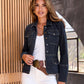 Patch Pocket Chic Denim Jacket Rinse