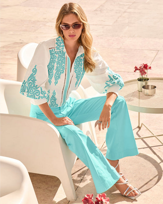 Monterey Trouser Jean Tanager Turquoise