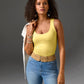 So Modern Scoop Neck Tank Top Pale Banana