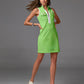 Sleeveless Chic Zip Dress Opaline Green