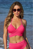 Swim Sense Underwire Wrap Bikini Top 2AJ56 Fandango Pink