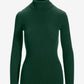 Ribbed Turtleneck Sweater Deep Emerald