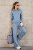Rhinestone Trim Sport Set Airy Blue