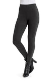 Knit Ponte Pull On Legging Charcoal Gray