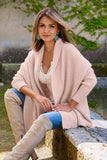 Plush Relaxed Cardigan Blush