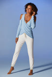 French Terry Pearl Jogger White