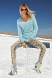 Off White Snake Faux Leather Legging Off White Multi