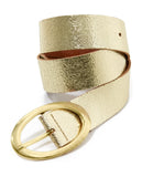 Classic Leather Belt Gold