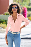 Sophia Button-Up Charmeuse Blouse