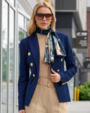 Modern Double-Breasted Blazer Navy