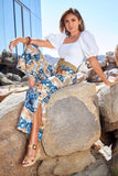 Arizona Patchwork Print Linen Pant Multi