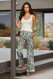 Fall Paisley Print Palazzo Pant Multi