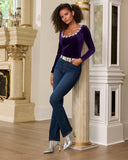 Newport High-Rise Slim Straight-Leg Jean Rinse