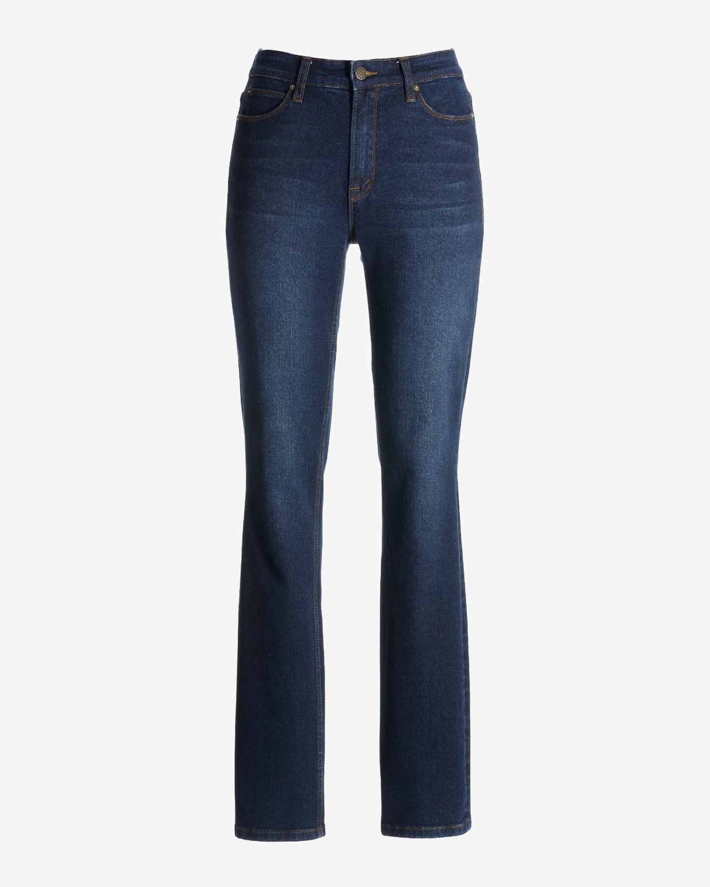 Newport High-Rise Slim Straight-Leg Jean Rinse