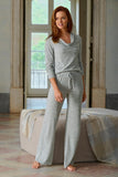 So Soft Wide Leg Drawstring Pant Light Heather Gray