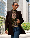 Classic Tailored Coat Chocolate Brown