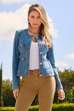 Luxe Denim Jacket Medium Wash