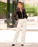 Malibu Modern High-Waist Wide-Leg Pant Ivory