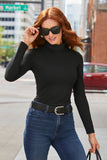 So Sexy Turtleneck Knit Top Black