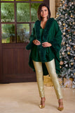 Metallic Coated Slim-Straight Jean Gold Metallic