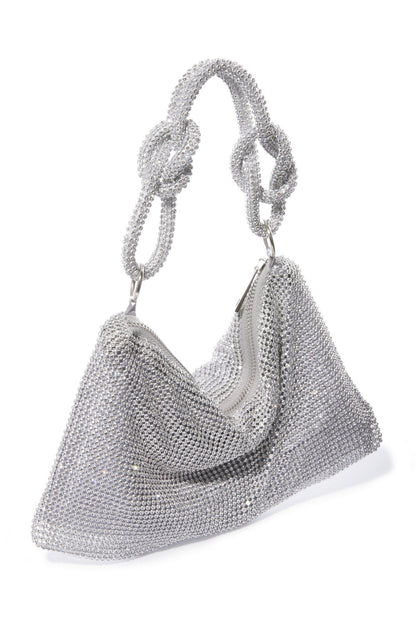 Crystal Mesh Handbag Silver