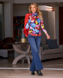 Malibu High-Rise Wide Leg Jean Dark/Medium Denim