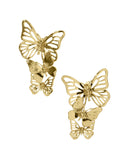Stacked Butterfly Earring Gold