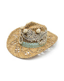 Embroidered Cowboy Hat Natural