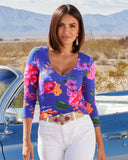 So Sexy Fall Rainforest V Neck Multi
