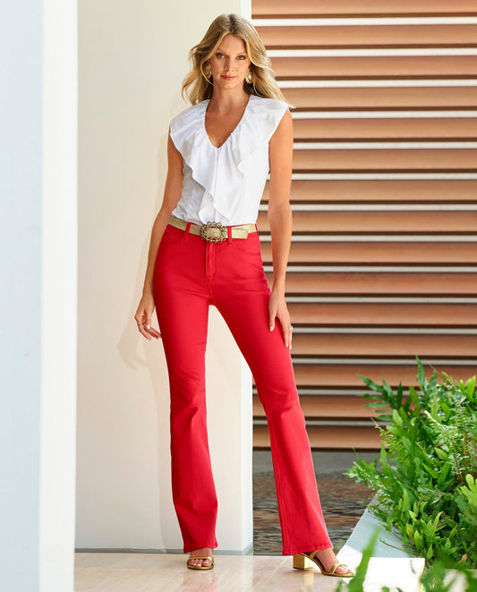 Monterey High Rise Bootcut Jean Caliente