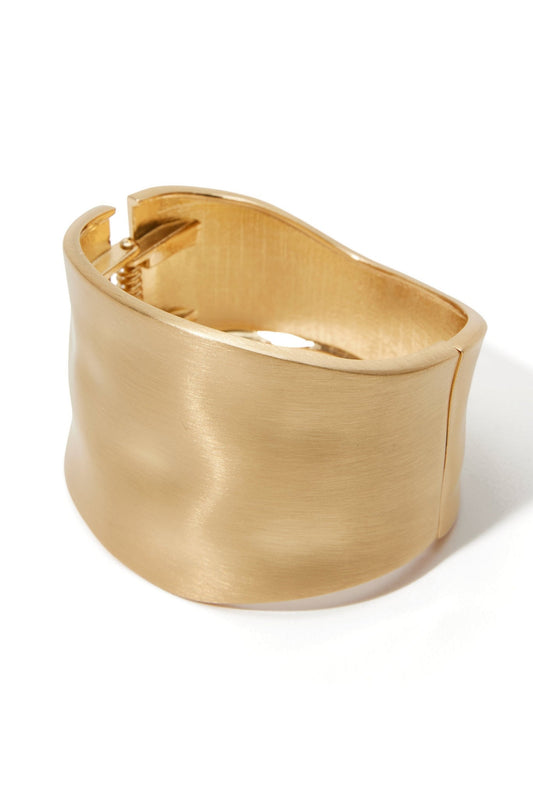 Gold Hammered Cuff Gold